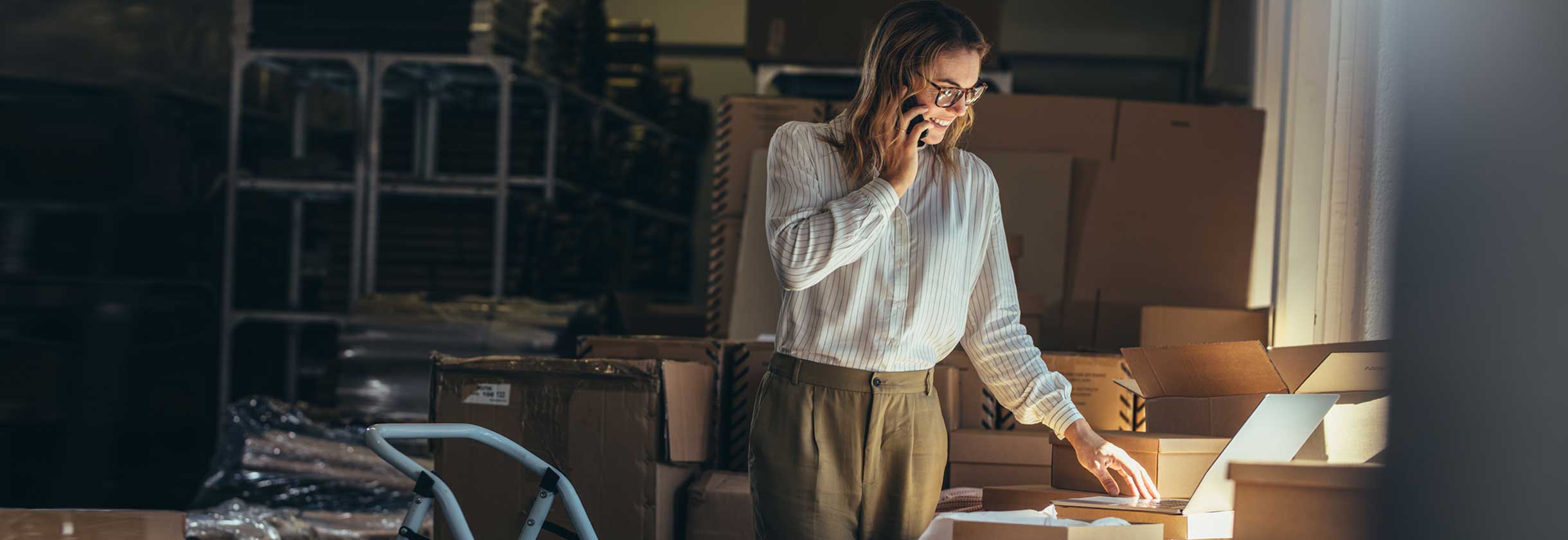 Small business owner banking with SouthState online